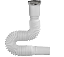 Гибкая труба ORIO 1 1/2x32, с латунной гайкой хром, длина 650мм АС-1017М