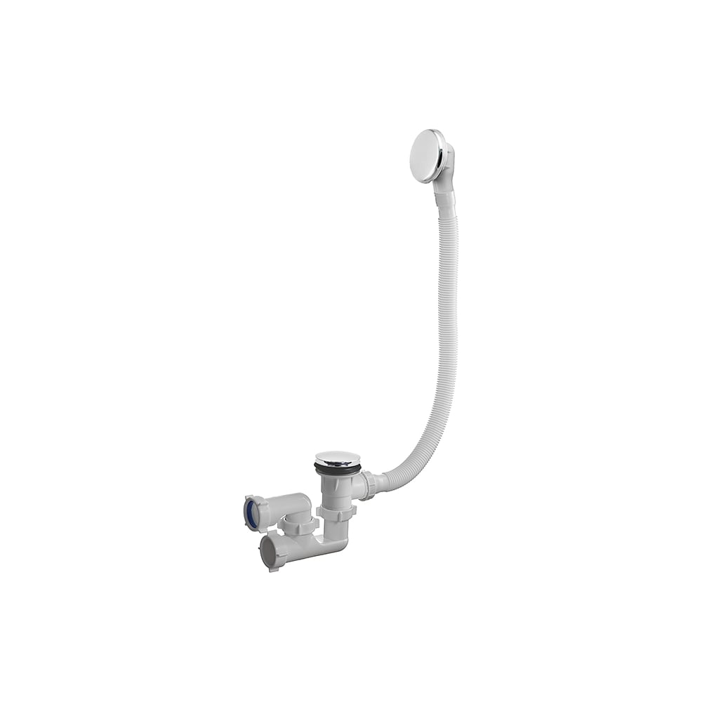 Сифон для ванны ORIO 1 1/2x40, регулируемый, клик-клак, с переливом ...