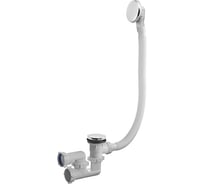 Сифон для ванны ORIO 1 1/2x40, регулируемый, клик-клак, с переливом перелив и слив металлические А-2608