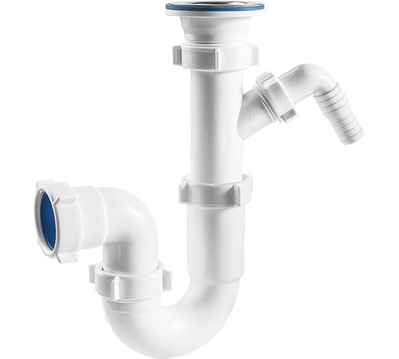 Прямоточный сифон ORIO 1 1/2x40 с одним отводом S-4105
