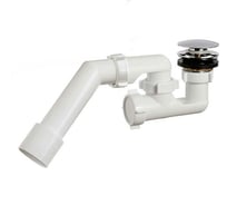 Сифон для душевого поддона ORIO 1 1/2x40 регулируемый, клик-клак, с переходной трубой 45 градусов 40-40/50 А-25587