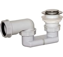 Сифон для душевого поддона ORIO 1 1/2x40, плоский, клик-клак пластиковый АР-8258