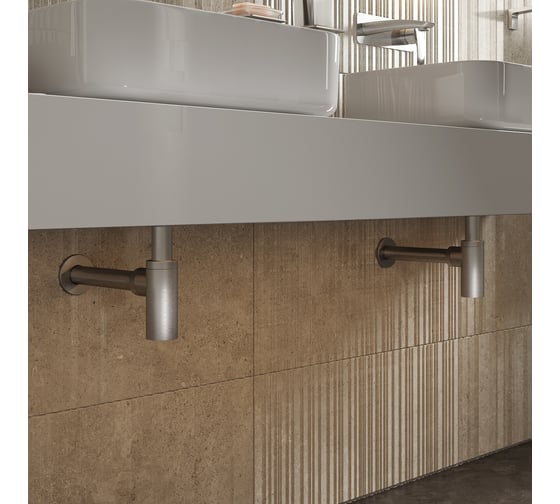 Бутылочный сифон для умывальника IDDIS Optima home сатин OPTBN00i84