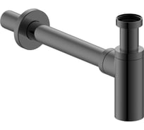 Бутылочный сифон для умывальника IDDIS Optima home графит OPTGM00i84