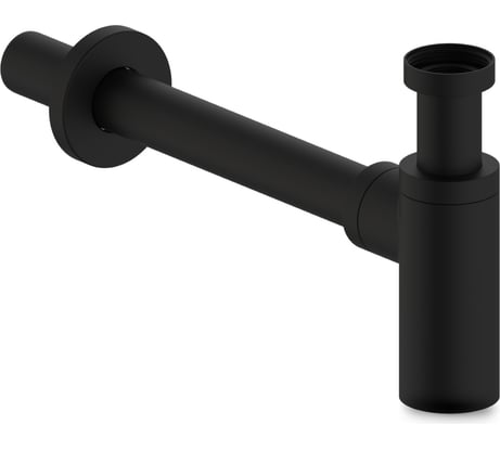 Бутылочный сифон для умывальника IDDIS Optima home черный матовый OPTBL00i84
