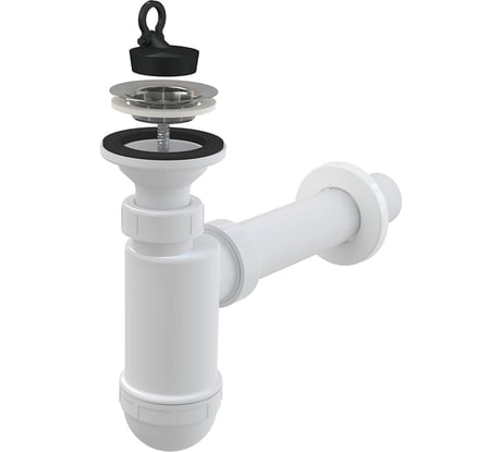 Сифон для раковины Alcadrain ø40 с нержавеющей peшeткой ø63 ag210512140 00079303