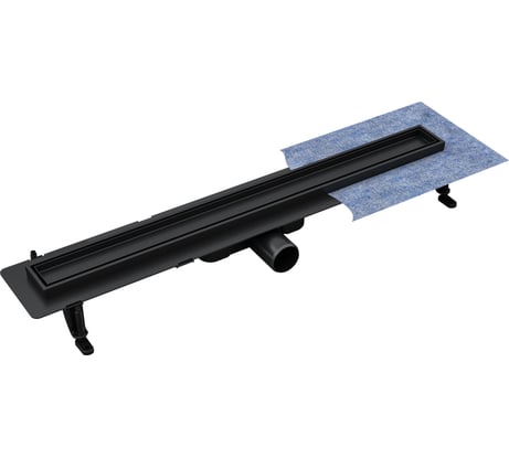 Душевой лоток DAVETI basic abs black 80 см трап черный + сухой затвор D80ABSBLACK
