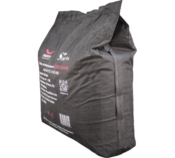 Активированный уголь Siberia "Coconut" 12x40 mesh (25кг, 50л,) V01CENT1