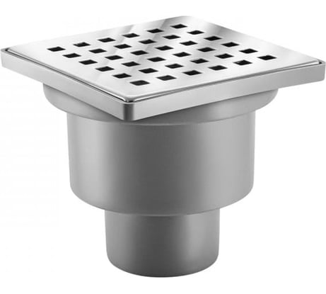 Напольный трап водосток Berges Trend 100x100 нержавеющая сталь, хром глянец, S-сифон вертикальный 091003