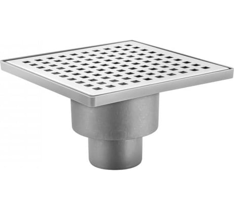 Напольный трап водосток Berges Trend 150x150 нержавеющая сталь, хром глянец, S-сифон вертикальный 091004