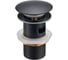 Донный клапан для раковины MILACIO Ultra с переливом 050 чёрный матовый MCU.050.MB 1