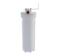 Магистральный фильтр для воды со сменным картриджем Гейзер 1П 1/2" металлическая скоба 32003
