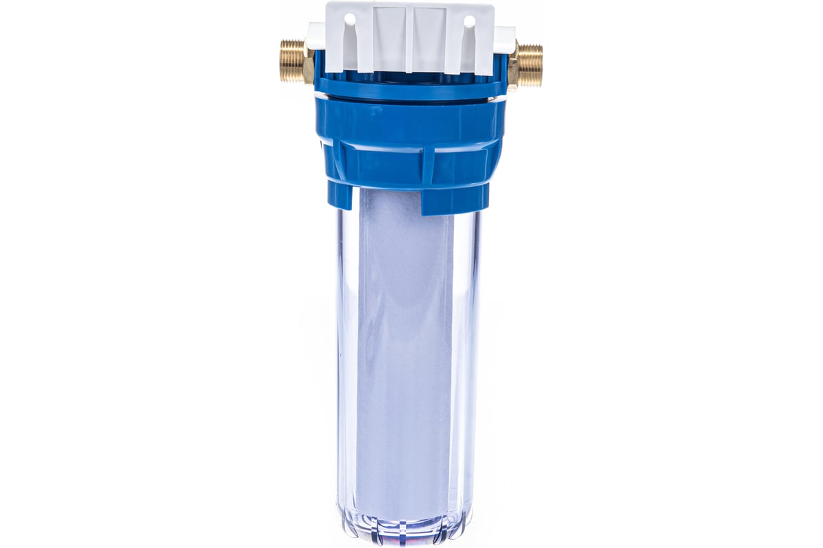 Магистральный фильтр для воды со сменным картриджем Гейзер 1П .
