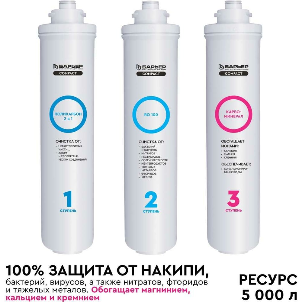 Комплект картриджей Барьер "COMPACT OSMO 100М" Р272Р03 - выгодная цена ...