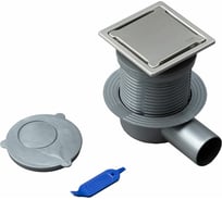 Точечный трап Logan L003-110 с решеткой из нержавеющей стали, 11x11 см 00306893