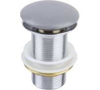 Донный клапан BRONZE DE LUXE без перелива серый (керамическая крышка) 1002GR