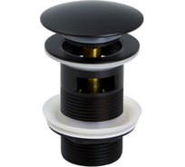 Донный клапан с переливом черный матовый СКАНДИ Bronze de Luxe 21971B