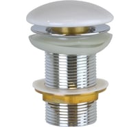 Донный клапан BRONZE DE LUXE без перелива, белый (керамическая крышка) 1001/1W