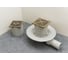Насадка с рамкой и дизайн-решеткой BRONZE DE LUXE Цветок 21975 3