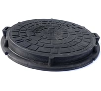 Полимерно-композитный люк Агросток легкий 730x70x30 мм 3 т черный 54196