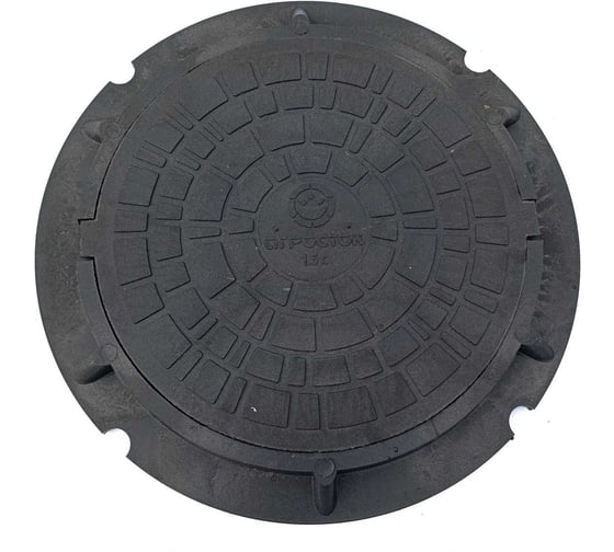 Люк полимерно-композитный Агросток легкий малый 760х580х50 мм 1,5 т (черный) 54195 1