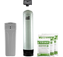 Установка обезжелезивания (до 30 мг/л) и умягчения воды  Гейзер аквашеф xl 432 автоматическое управление на 3-5 точки водоразбора 33680