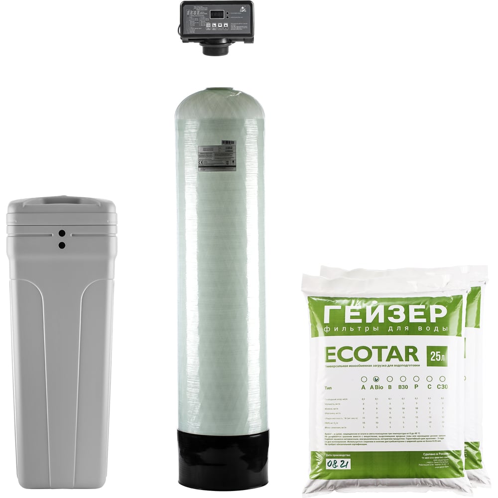 Установка обезжелезивания, умягчения и удаления органики Гейзер аквашеф ...