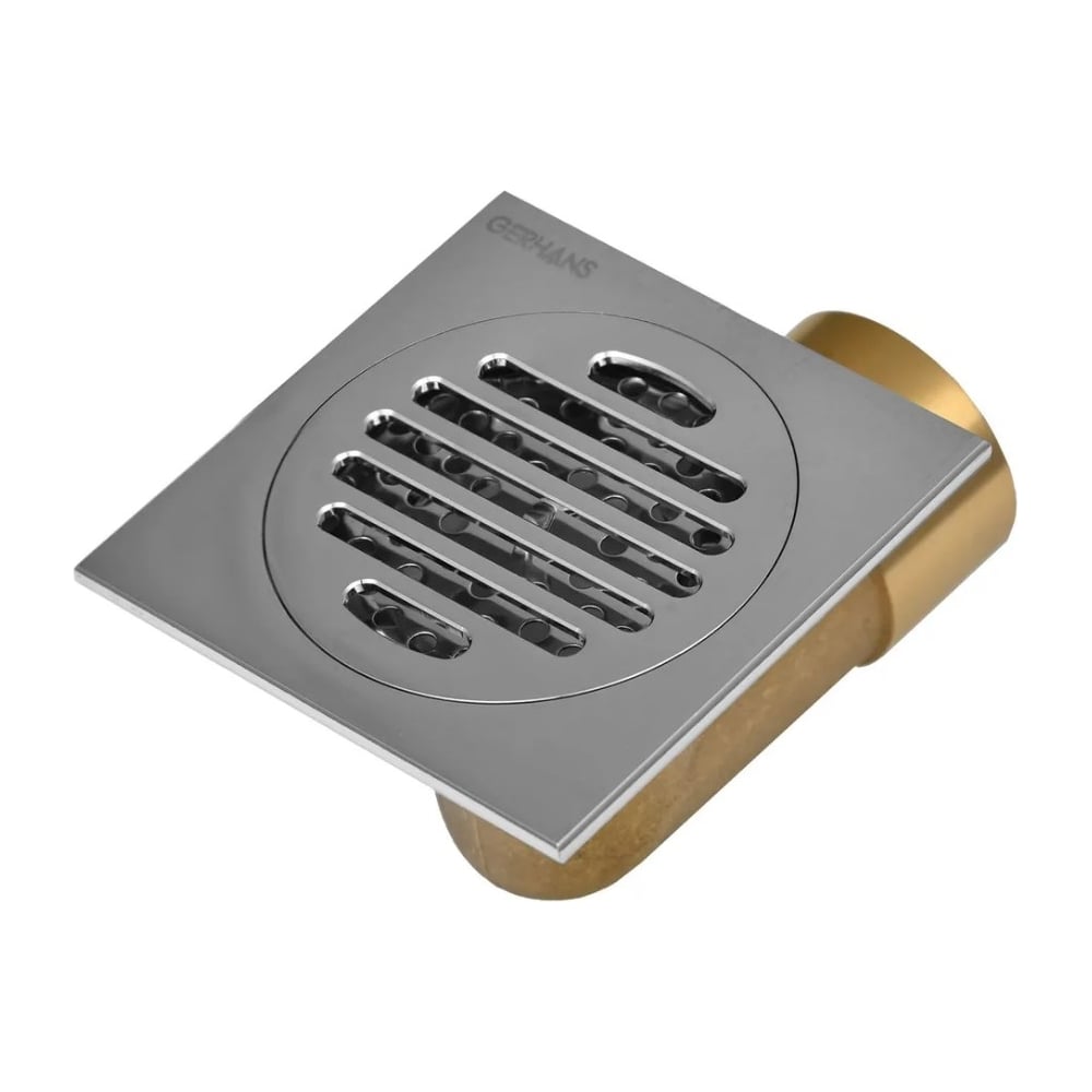 Трап лоток GERHANS с горизонтальным выходом, сухой затвор, ячейка 100мм ...