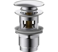 Донный клапан VINCEA клик-клак G1 1/4, с переливом, хром DPU-1B01CH