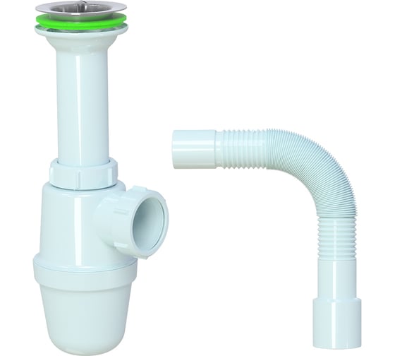 Сифон для кухни 1 1/2" х 40 мм с удлиненной горловиной AKVATER B0515 ИС.110209