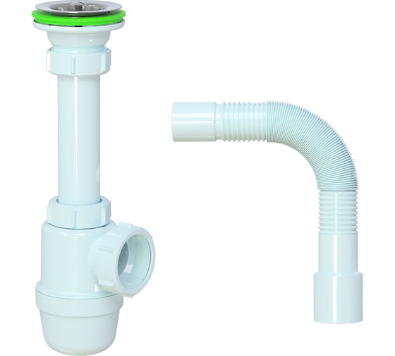 Сифон для умывальника 1 1/4" х 40 мм AKVATER S1000 ИС.110185 1