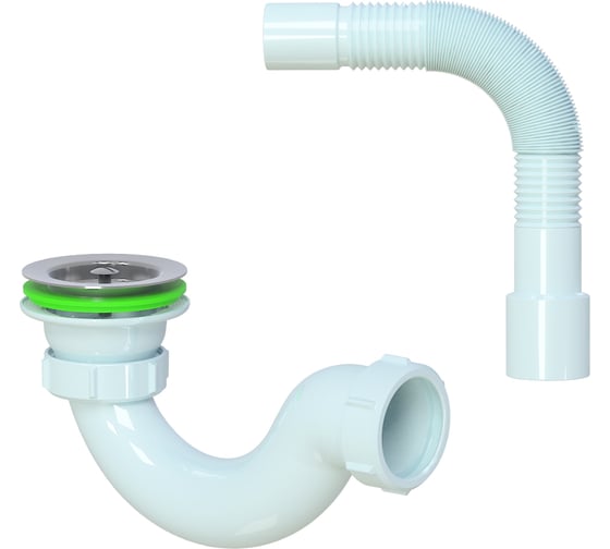 Сифон для душевого поддона 1 1/2" х 40 мм AKVATER V120 ИС.110249 1