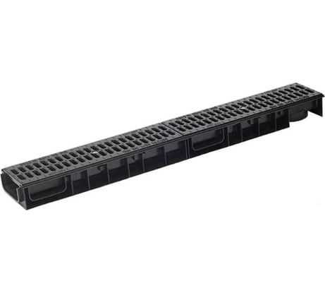 Лоток Ecoteck STANDART 100.65 h69 с решеткой 100 чугунной поперечной, кл. С250 54158