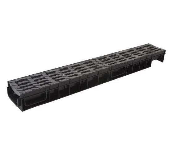 Лоток Ecoteck MEDIUM 100.95 h115 с решеткой пластиковой, кл.В125 46629