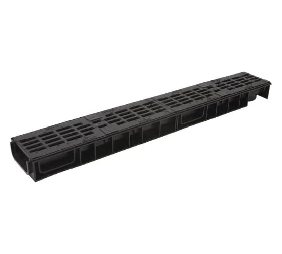 Лоток Ecoteck STANDART 100.65 h69 с решеткой 100 чугунной, кл.С250 46616