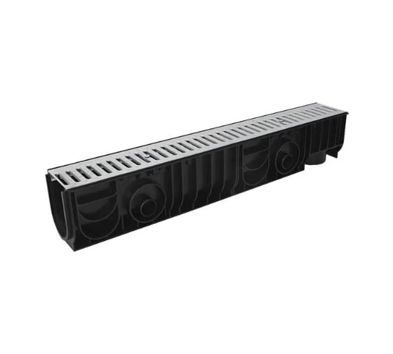 Лоток Ecoteck STANDART 100.175 h179 с решеткой стальной, кл. А15 46623