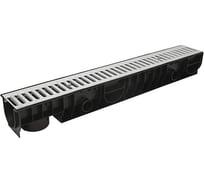 Лоток Ecoteck STANDART 100.125 h129 с решеткой стальной, кл. А15 46620