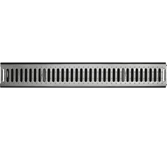 Лоток Ecoteck STANDART 100.125 h129 с решеткой стальной, кл. А15 46620