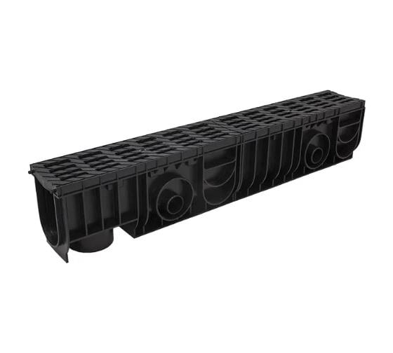 Лоток Ecoteck MEDIUM 100.175 h195 с решеткой пластиковой, кл. В125 46632 1