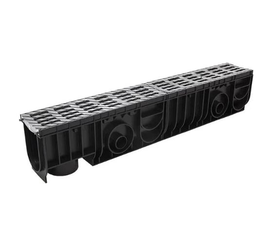 Лоток Ecoteck MEDIUM 100.175 h195 с решеткой пластиковой, кл. В125 54157