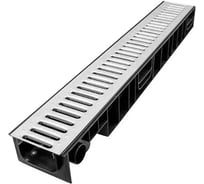 Лоток Ecoteck STANDART 100.95 h99 с решеткой стальной, кл. А15 46617