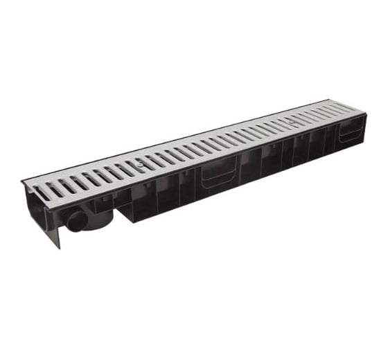 Лоток Ecoteck STANDART 100.95 h99 с решеткой стальной, кл. А15 46617
