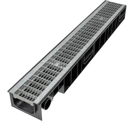 Лоток Ecoteck STANDART 100.99 h99 с решеткой сварной оцинкованной, кл. В125 46618