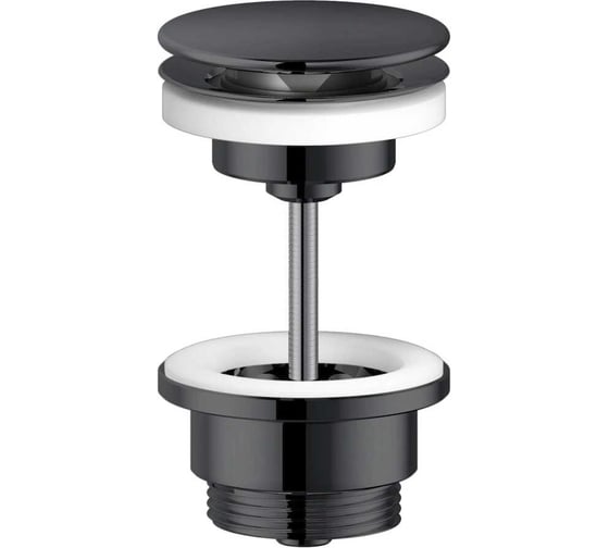 Сливное устройство Nobili pushopen, глянцевый черный av00110/11flp 00000124603 1