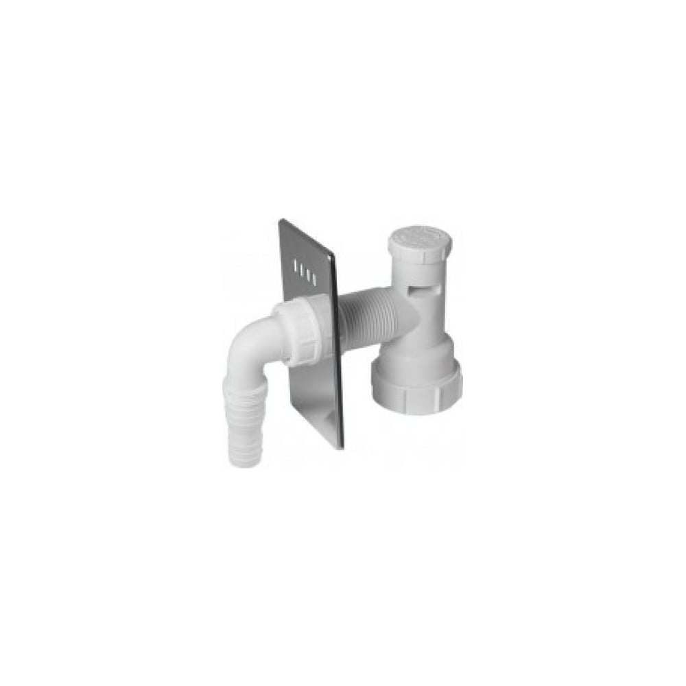 Сифон в стену для стиральной машины McAlpine Ду=40мм., белый HC14WM40 ...