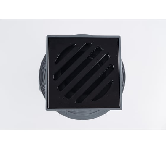 Регулируемый трап Fachmann t 616.0 pnsp 241x241 вертикальный выпуск, dn 110/160, с корзинкой и незамерзающим сифоном, без прижимного фланца, решетка чугунная, пластиковый подрамник 04.093