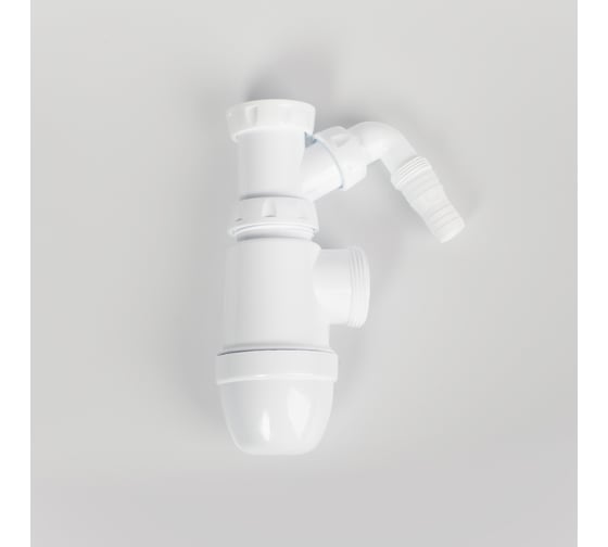 Cифон для мойки IDDIS с выпуском 3 1/2, с переливом и и отводом, kitchen line S11UPS0i84