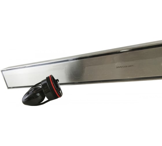 Сантехнический трап MAGdrain JXC 600 Q50-B двухсторонний (55х600, магнитный клапан, нерж., матовый) JХC 600 Q50-B