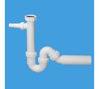 Сифон McAlpine без выпуска ф-40-40/50 P/S-образный с носиком MRSK4