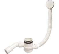 Слив-перелив McAlpine полуавтомат, пластиковый, кнопка, Lперелива=330-700мм., белый MRB11-WH